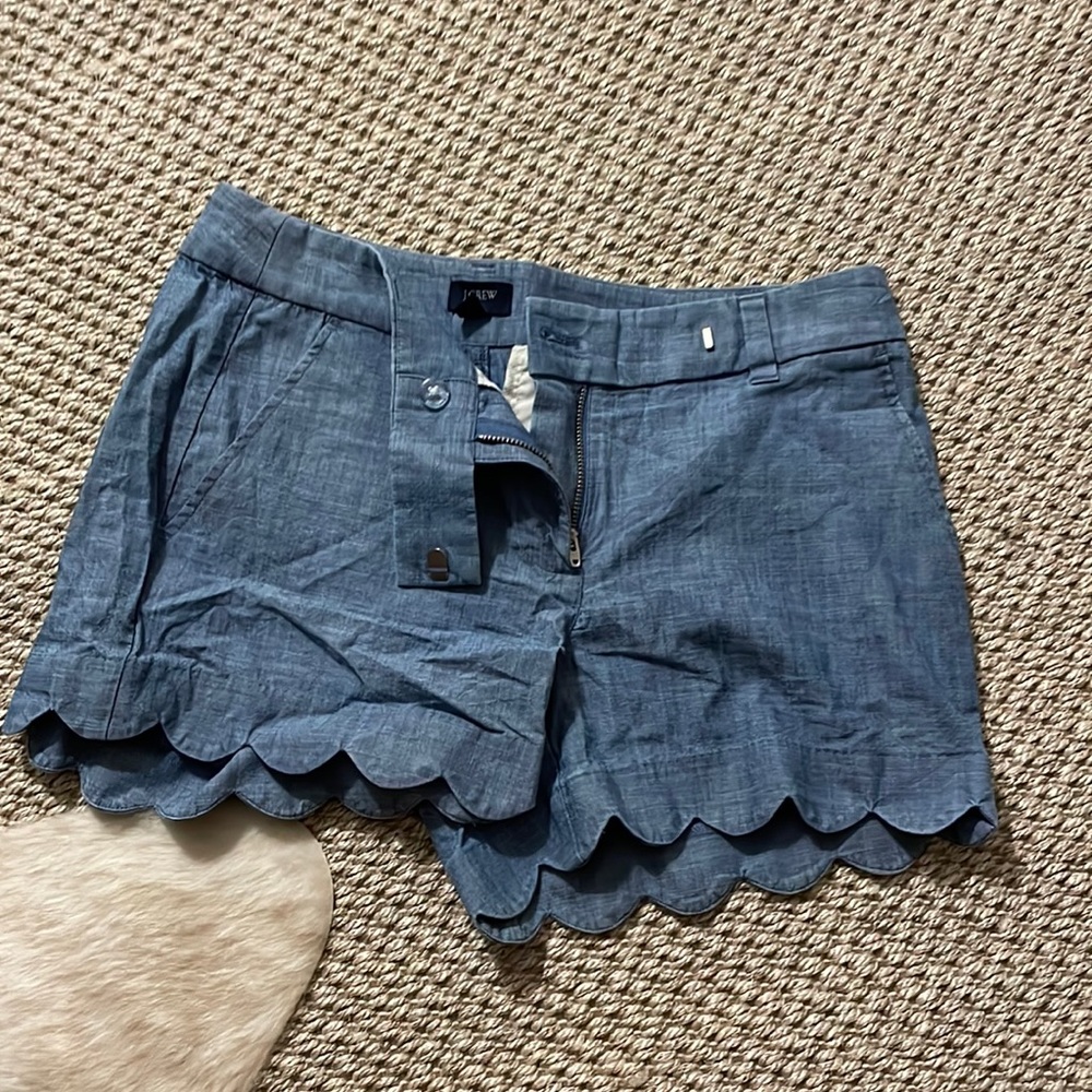 J.Crew scalloped shorts